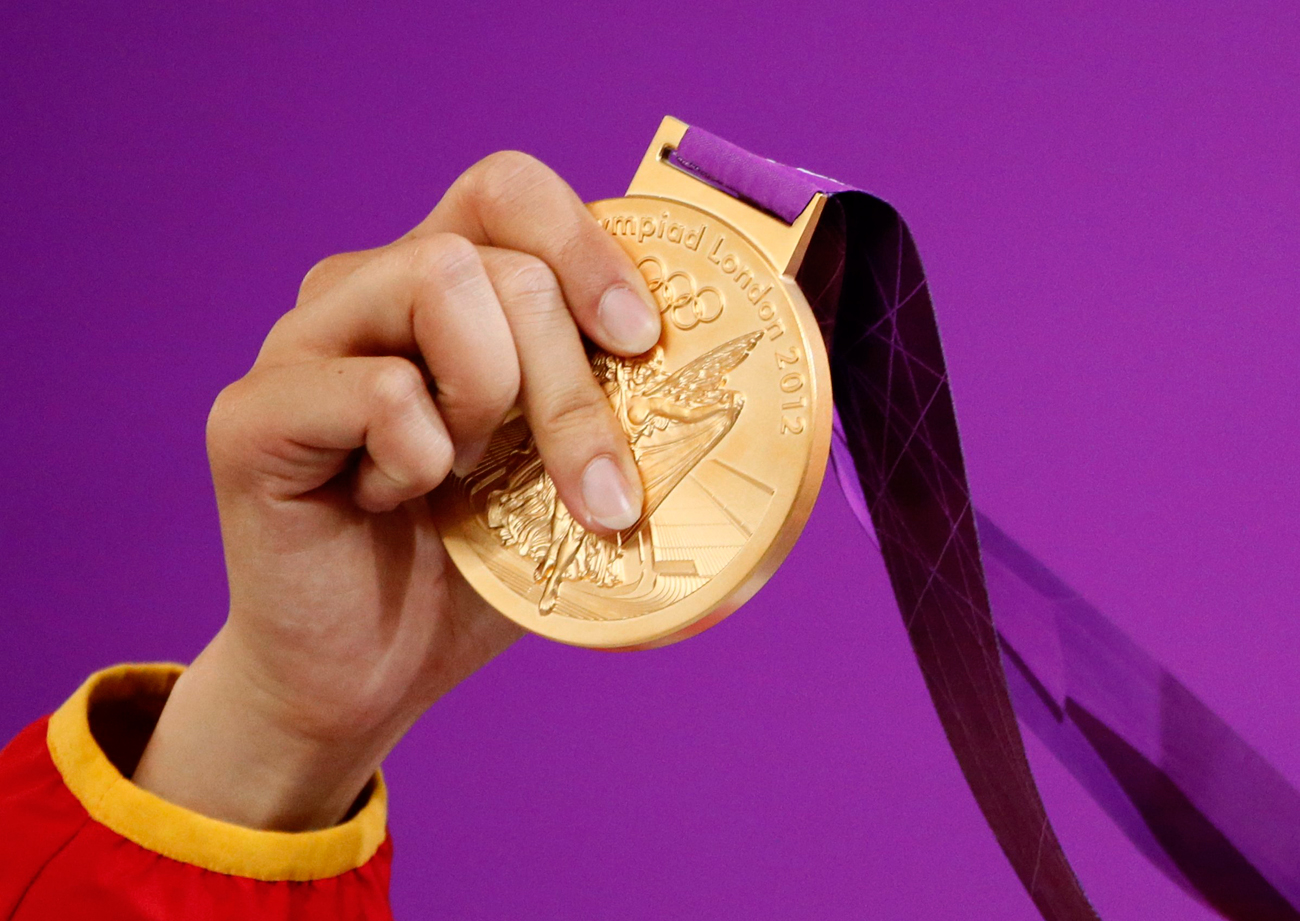 La medaglia d'oro delle Olimpiadi di Londra 2012. 