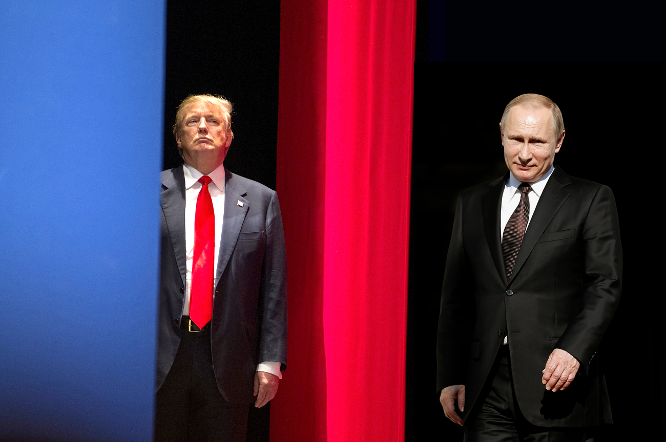 Il Presidente Usa Donald Trump (a sinistra) e il Presidente russo Vladimir Putin.