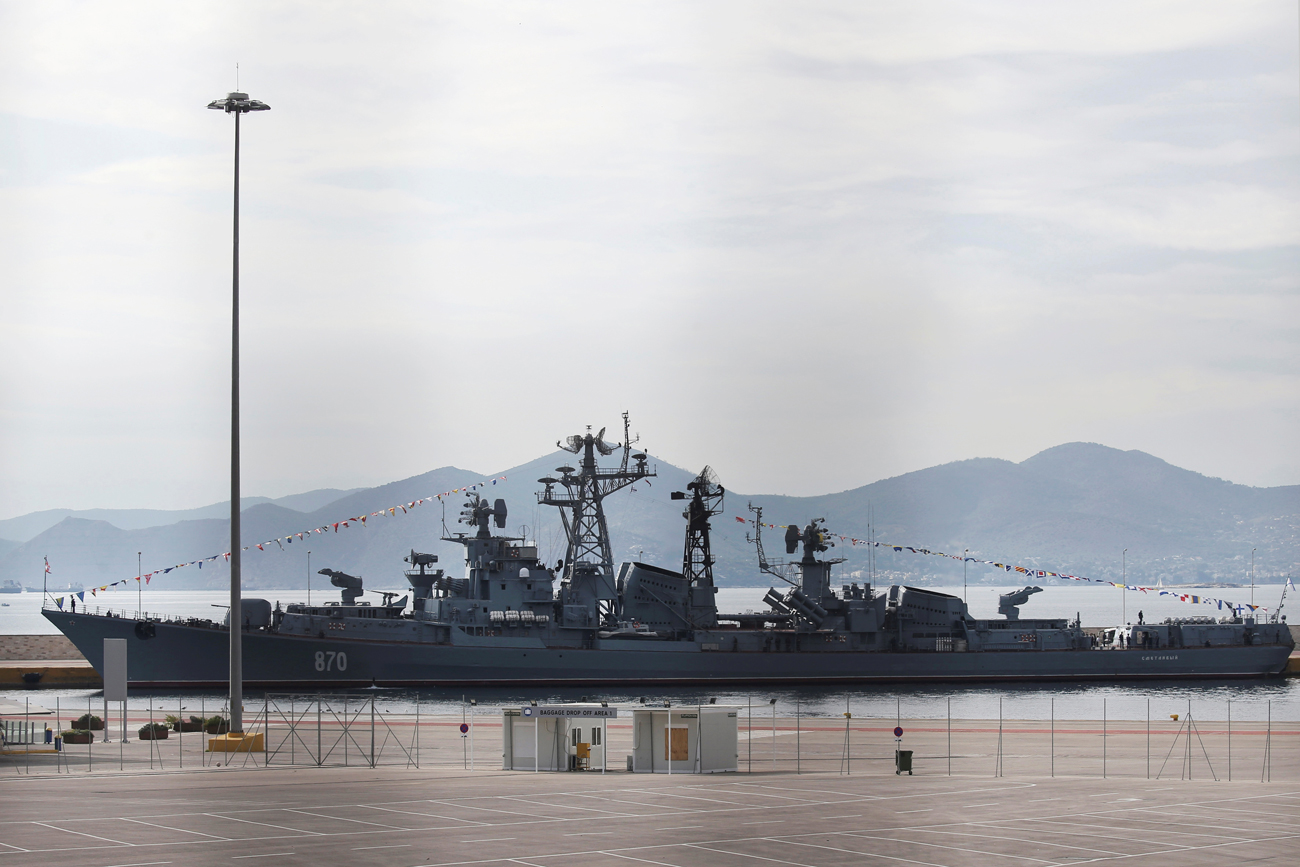 Kapal perusak antikapal selam Armada Pasifik Rusia turut ambil bagian dalam latihan militer di laut Jepang.