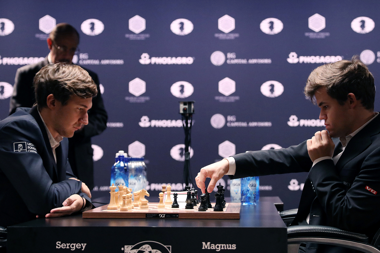 Sergej Karjakin i Magnus Carlsen. 