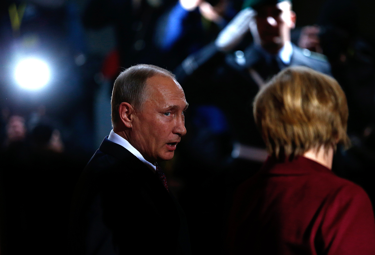 Vladímir Putin y Angela Merkel se reúnen en Berlín para hablar de la situación en Ucrania.