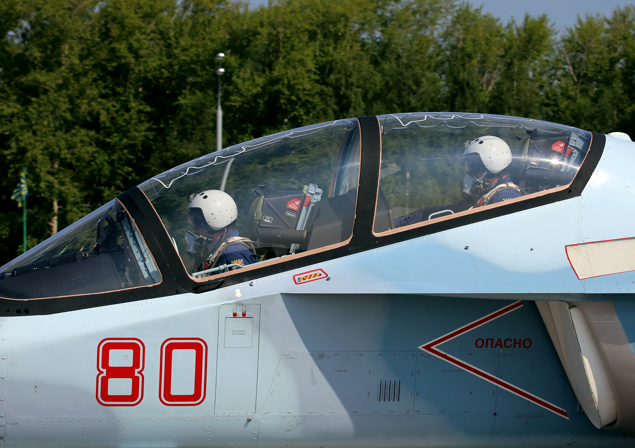 The Yak-130 displayed at the International "ARMY Games" 2016.