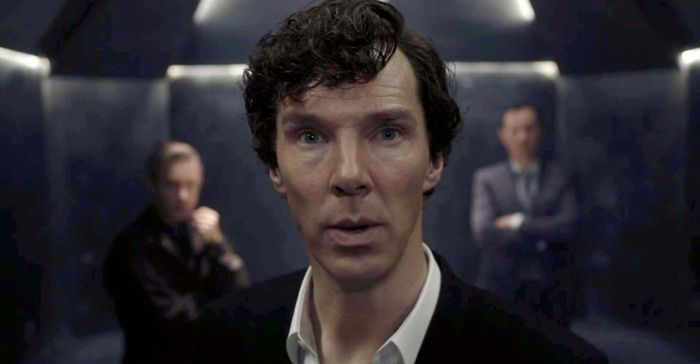 A screenshot from the TV show "Sherlock."