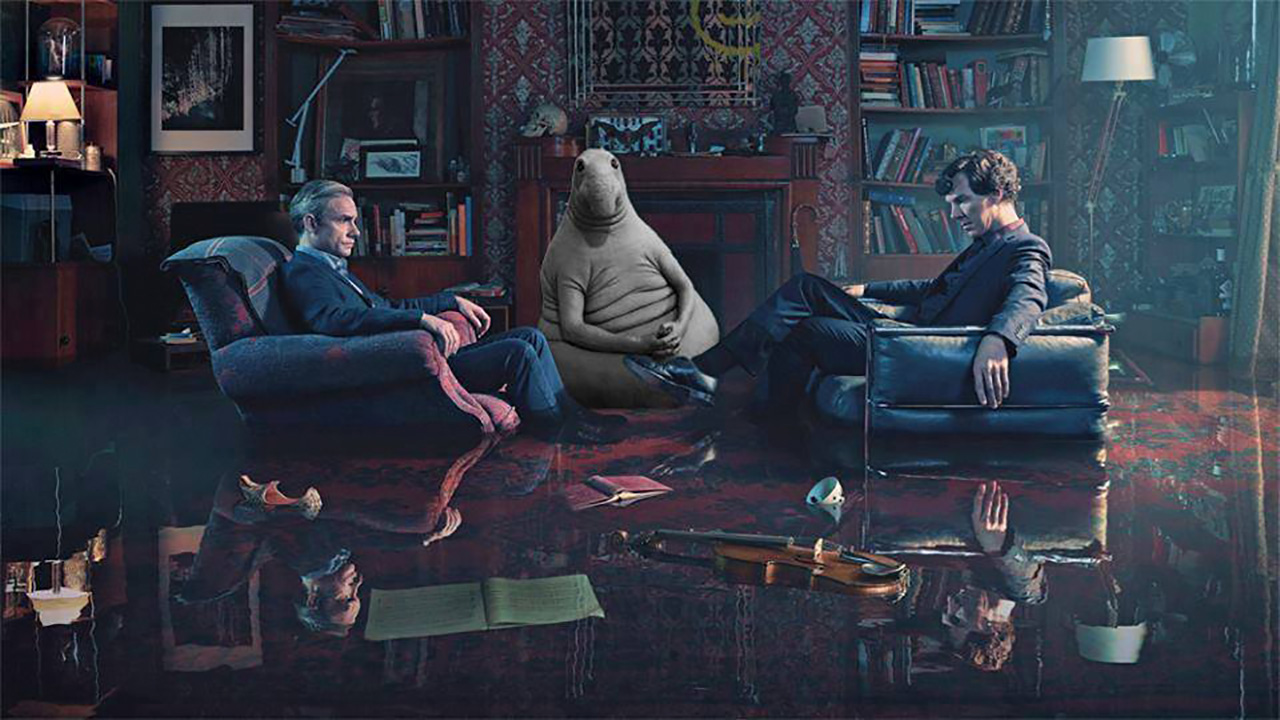 Zhdun en una escena de la serie 'Sherlock'. 