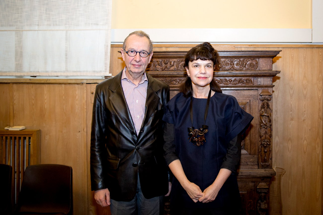 Jean-Hubert Martin et Marina Lochak.