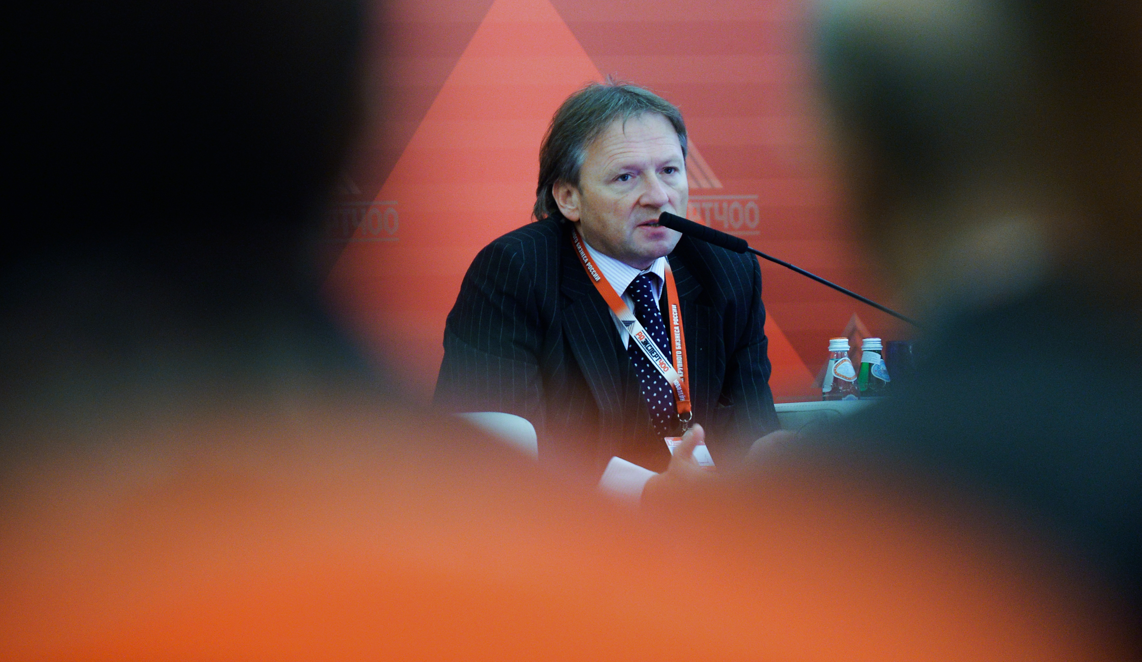 Boris Titov del Club Stolypin durante il forum annuale "Expert 400: i costruttori dell'economia russa".