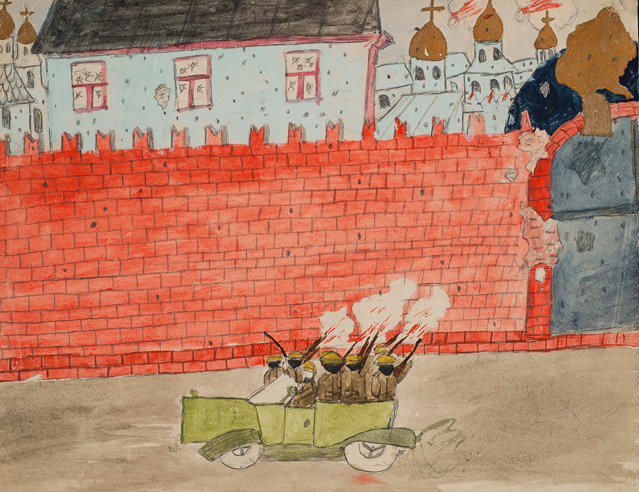 “Bombardero del Kremlin”, Moscú, octubre-noviembre de 1917.