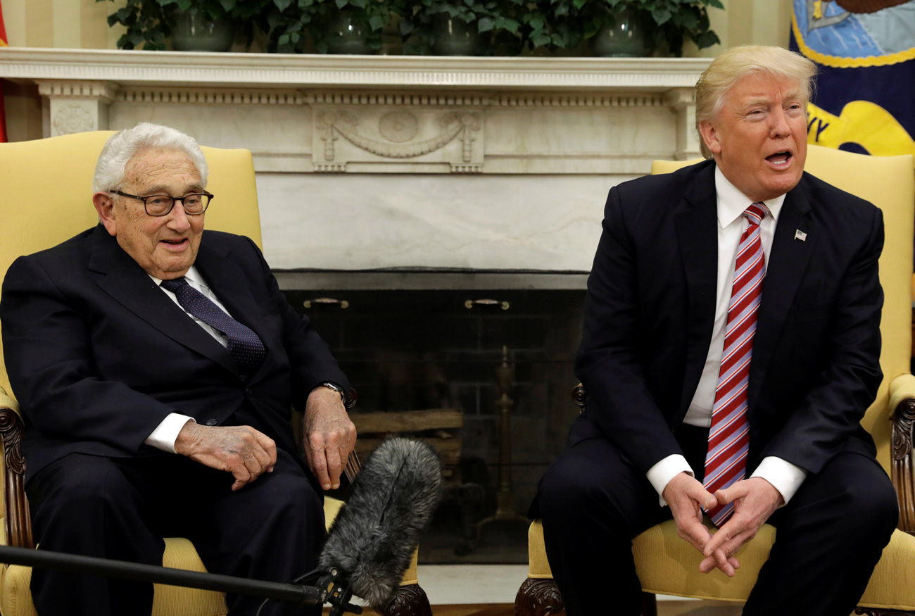 Po srečanju z Lavrovom je Trump v Beli hiši sprejel še razvpitega Henryja Kissingerja.