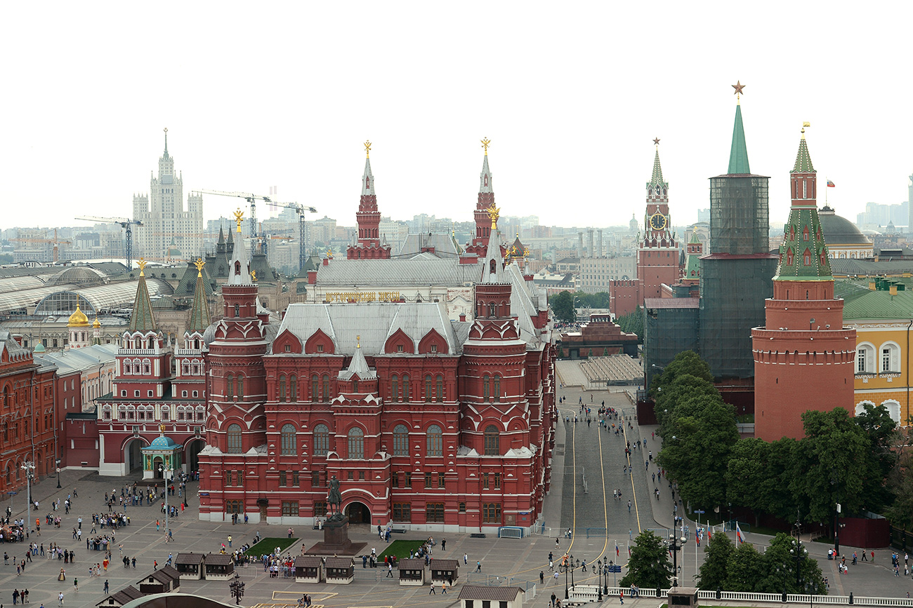 Државниот историски музеј на Црвениот плоштад во Москва. 