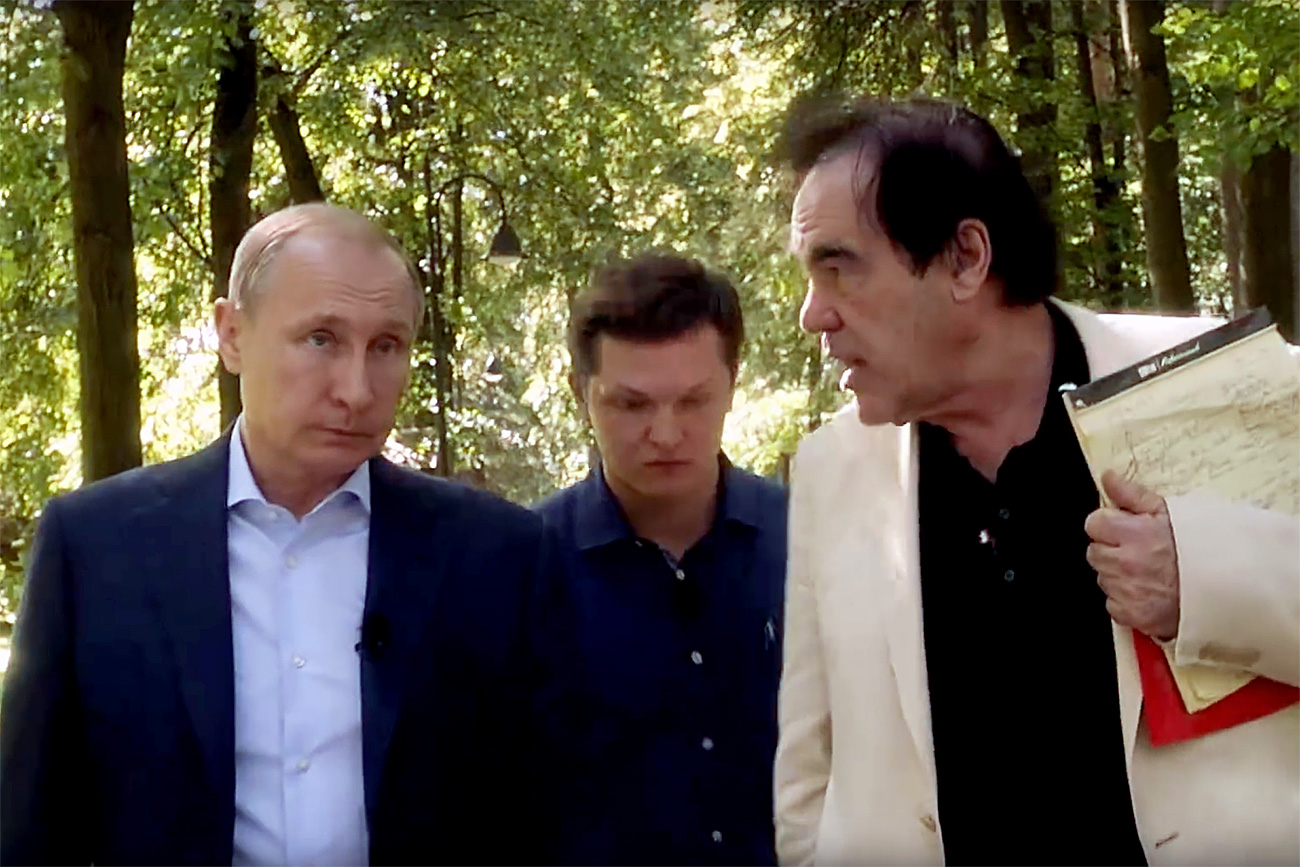 Владимир Путин и Оливър Стоун.