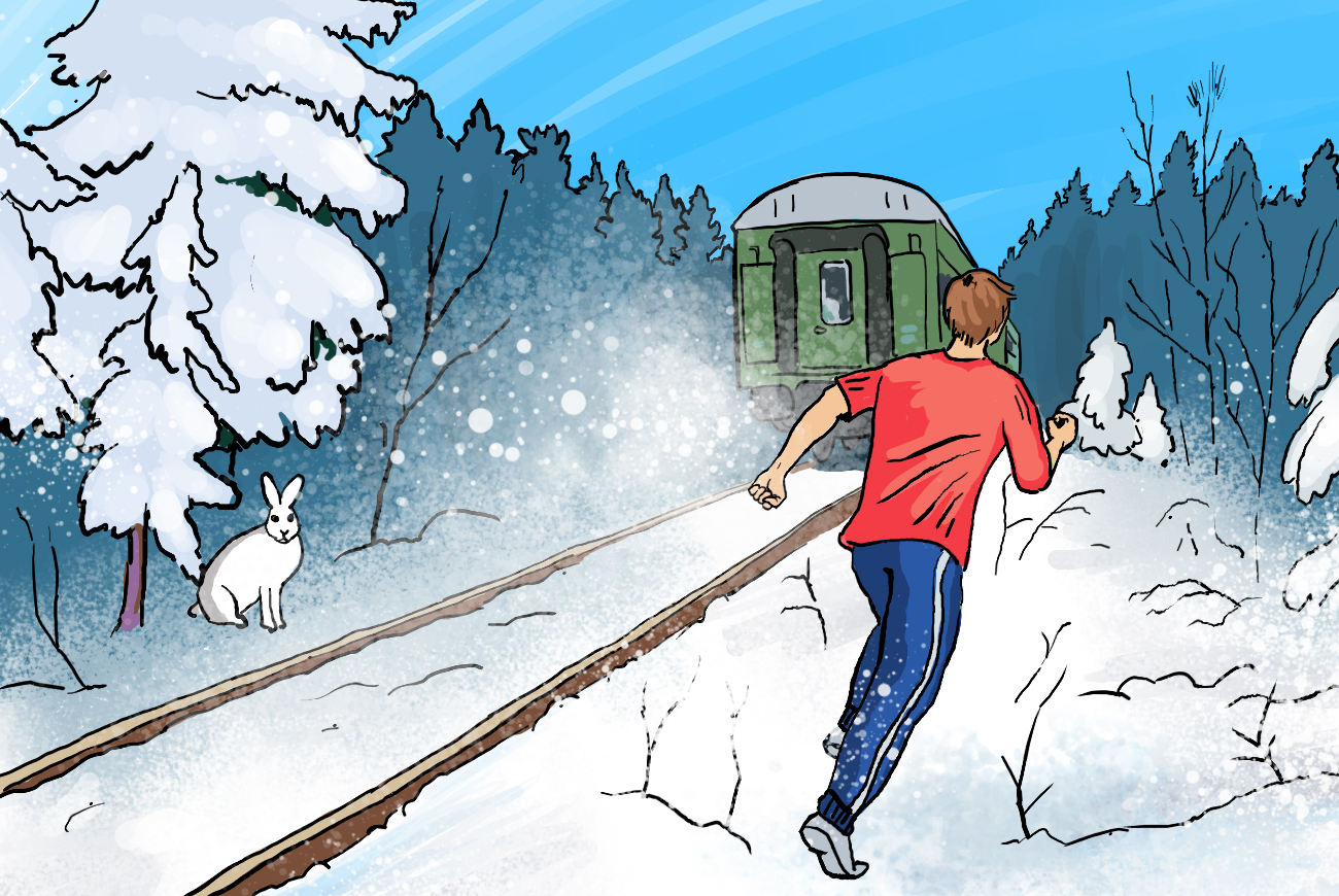 Em uma das histórias mais surpreendentes, russo correu por 7 km no frio depois de ficar para fora de trem