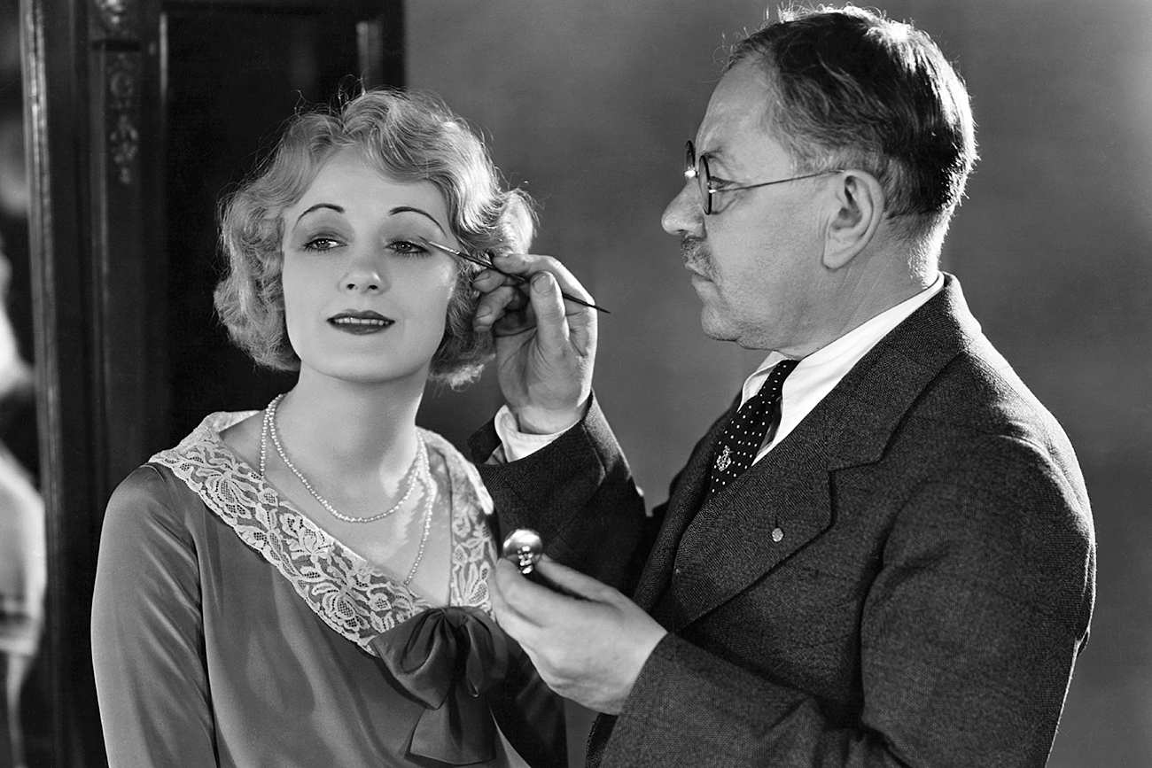 Max Factor Applying Makeup to Josephine Dunn