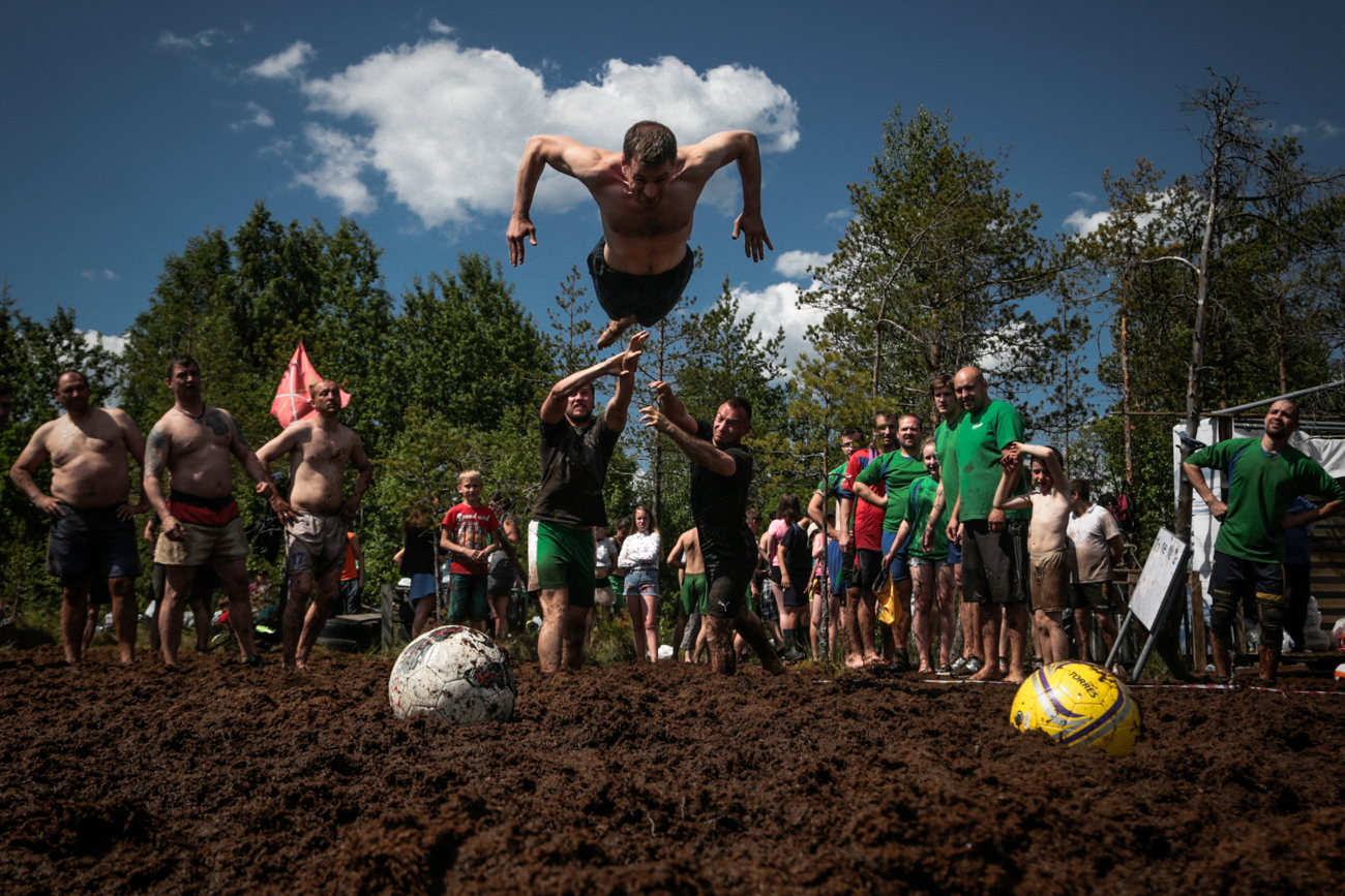 So often these days we see football players rolling around on the grass, feigning an injury after receiving the lightest of nudges from an opposition player. It’s pathetic! So thank God for the Finns, who have invented a dirty, muddy, filthy, soaking wet version of the “beautiful game.”