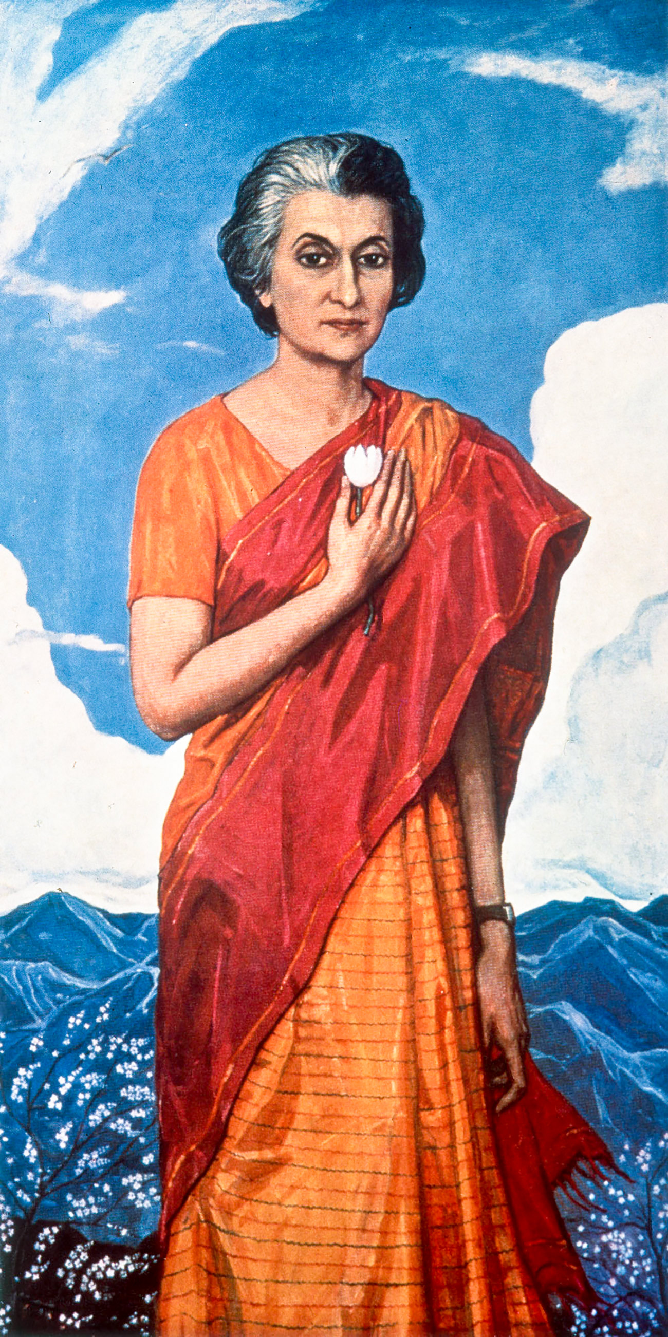 ...do indijske premijerke Indire Gandhi. / "Portret indijske premijerke Indire Gandhi", 1973.
