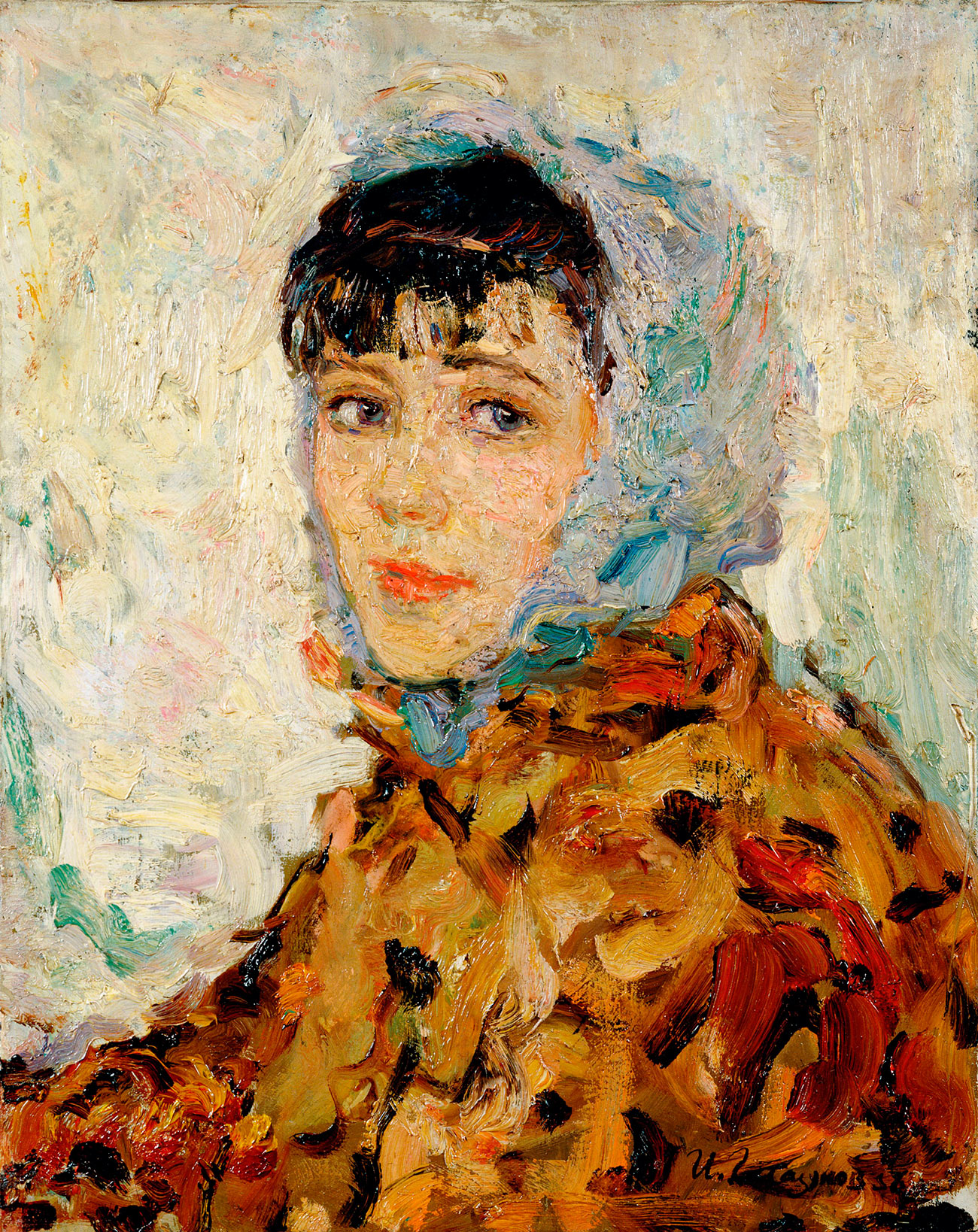 A person that Glazunov loved to paint the most was his wife. He was married to Nina Vinogradova-Benois, a member of Russia’s famous Benois family and a talented costume artist who sacrificed her own career to serve the genius of Glazunov. She not only donated her blood when the family was going through difficult times, but put up with the amorous character of her artistic and emotional husband who had many love affairs. 