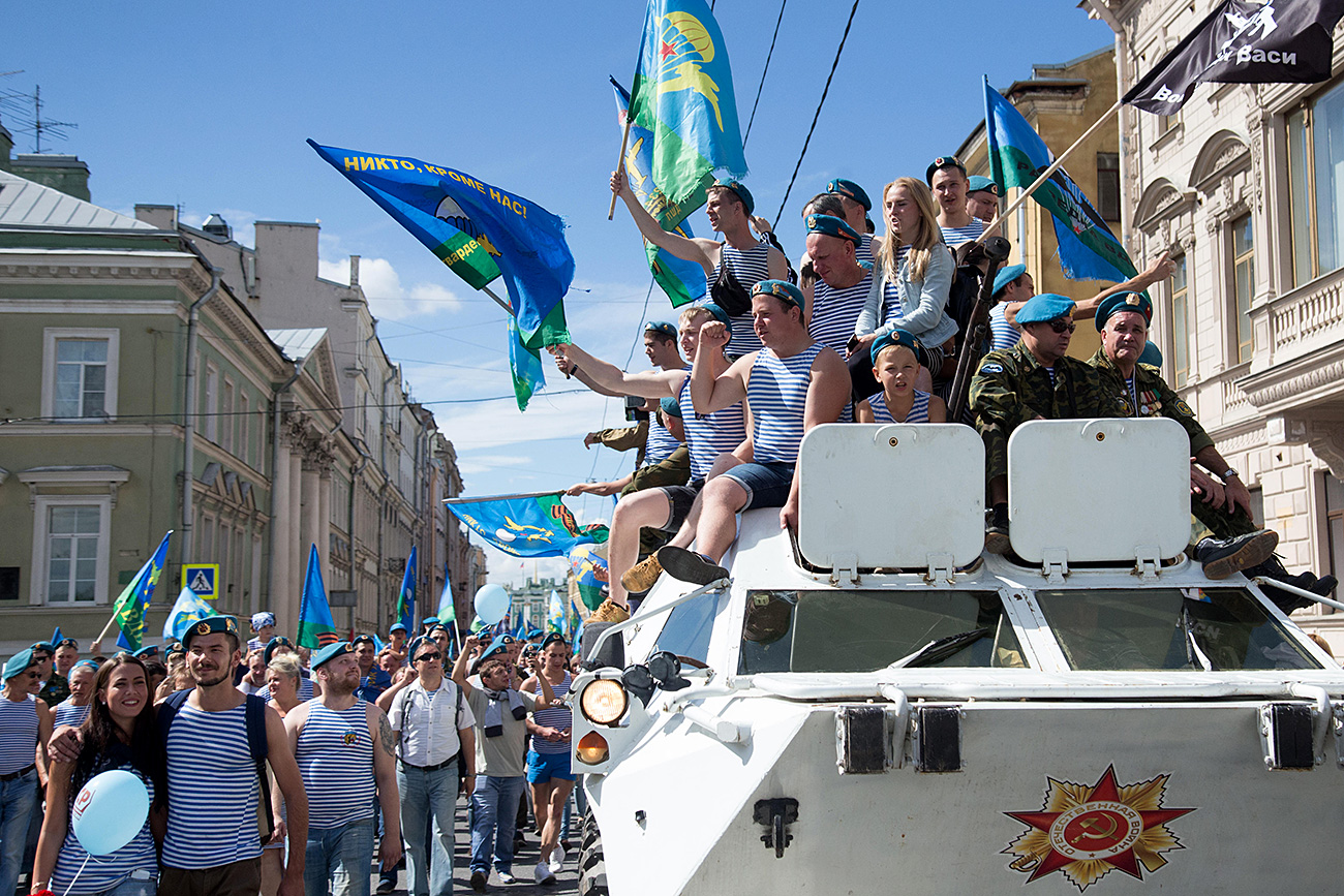 Paratroopers Day Celebration in St.Petersburg.