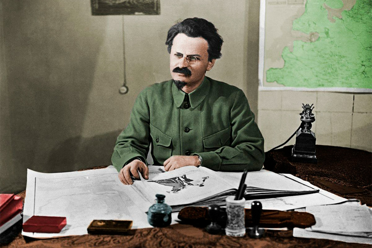 Soviet politician Leon Trotsky.