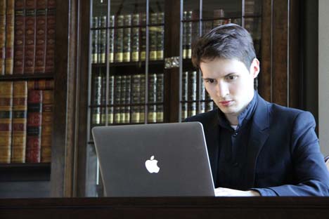 Pável Durov Foto: da pagina de Pável Durov na rede social Vkontakte