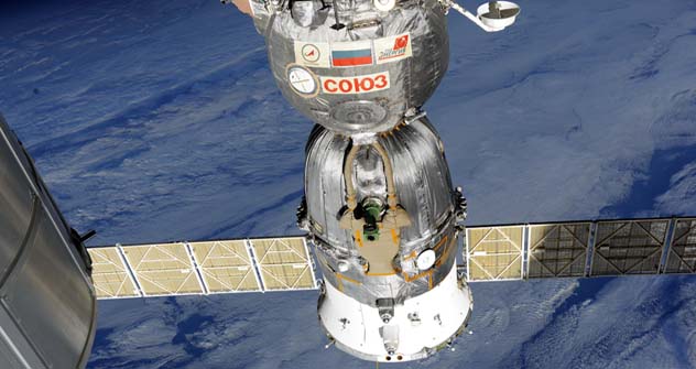 Nave espacial russa Soyuz TMA-22 Foto: Aleksandr Samokutiaev