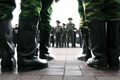 Nesta primavera, o número de soldados recrutados vai diminuir em 60 mil pessoas/Foto: ITAR-TASS