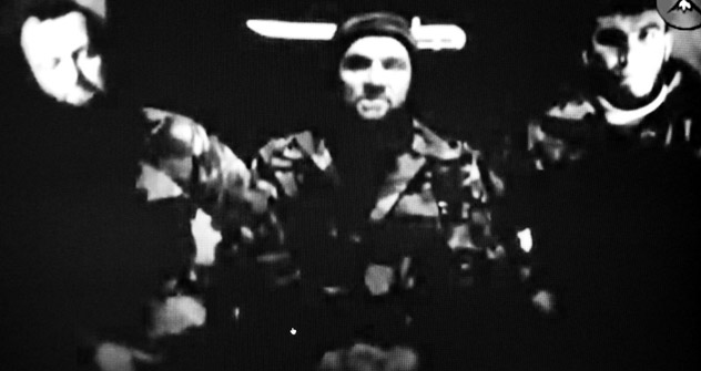 Screenshot of Umarov's video message