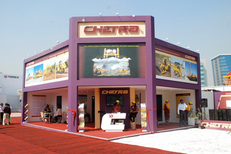 Bauma CONEXPO Show India, Mumbai, India, Feb. 8, 2011.  Source:  www.chetra.ru