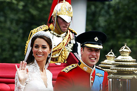 Prince William and his new wife Catherine, Duchess of Cambridge. Source: Reuters/Vostock photo