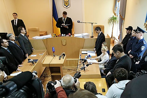 El proceso contra Yulia Timoshenko. Foto de Ria Novosti