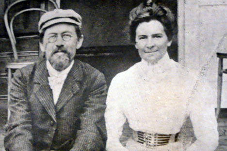 Antón Chéjov y Olga Knipper, 1901