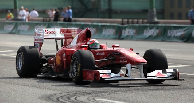 Formel 1 am Roten Platz. Foto: Sergei Savostianov