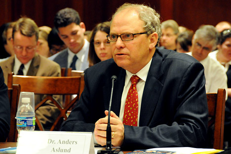 Anders Aslund, a senior fellow at the Peterson Institute for International Economics in Washington, DC. Source: U.S. Helsinki Commission / flickr.com  