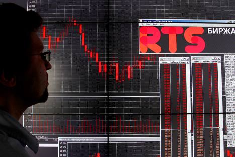 Investors look to Russia’s benchmark R.T.S. index for signs of future growth. Source: Getty Images / Fotobank 