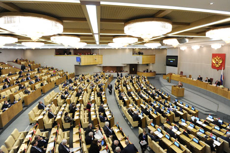 Deputies attending a session in Russia's State Duma. Source: ITAR-TASS