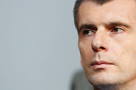 Mikhail Prokhorov faces a tough decision. Source: Reuters / Vostock Photo