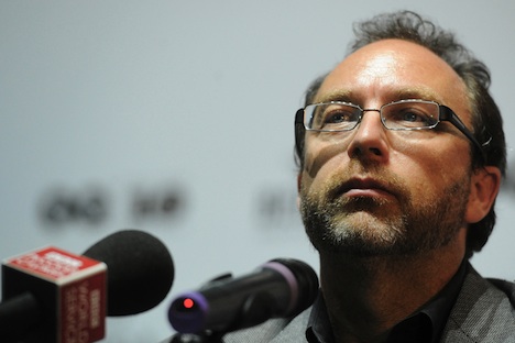 Jimmy Wales in Moscow.   Source: Itar Tass