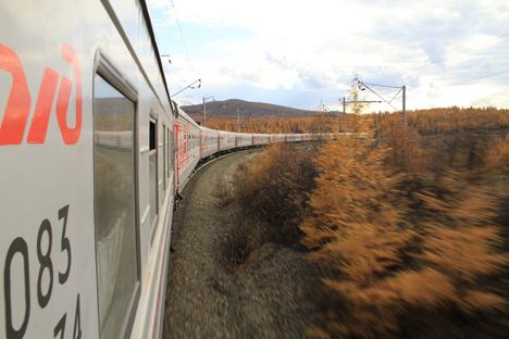 Die Transsibirische Eisenbahn die längste durchgehende Eisenbahnverbindung der Welt und die Hauptverkehrsachse Russlands. Foto: Andrej Kutschurenko