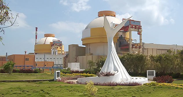 The Kudankulam nuclear power plant.