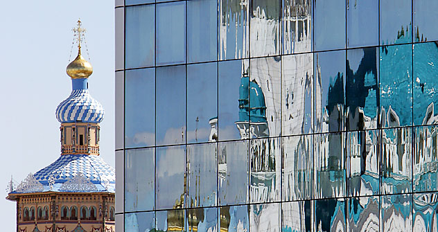 In Moskau leben Religionen friedlich nebeneinander. Foto: AFP