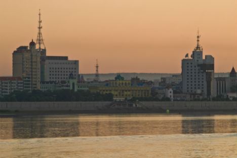Blagoveshchensk, view to the Chinese city Heihe across the river. Source: Lori/Legion-Media