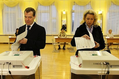Dmitri Medwedjew und seine Frau Swetlana. Foto: kremlin.ru