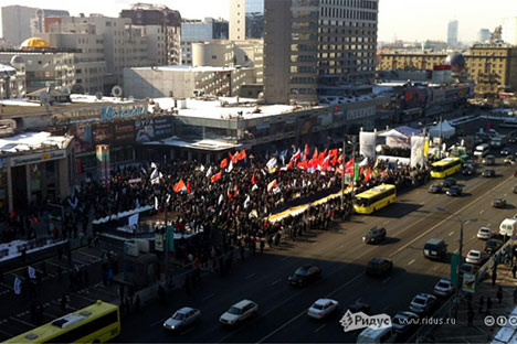 Protestdemo am 10. März. Foto: Ilja Warlamow/ Ridus