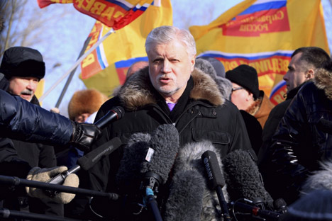 Sergej Mironow droht auch in seiner Partei die Abwahl nach seiner Pleite bei der Präsidentenwahl. Foto: www.spravedlivo.ru