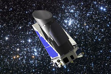 Telescópio espacial Kepler, especialmente criado para as pesquisas de exoplanetas Foto: Nasa