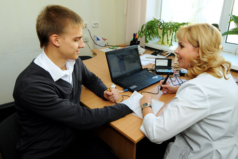 Jovens em escolas de todas as regiões da Rússiapassam por testes de drogas Foto: TASS