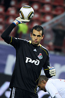 Guilherme Marinato, goleiro do Lokomotiv de Moscou Foto: TASS