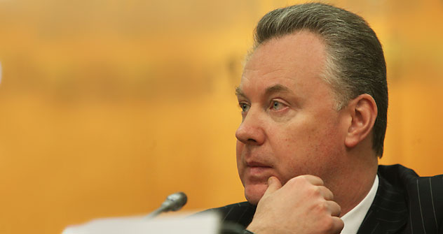 Aleksandr Lukashévitch, porta-voz do ministério russo das Relações Exteriores. Foto: TASS. 