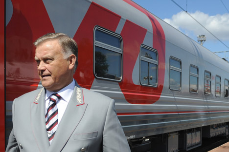 Vladímir Jakunin presidente de los Ferrocarriles Rusos (RZD). Foto de Itar Tass.