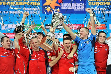 La Russia festeggia la vittoria (Foto: Vadim Pesnya/Ria Novosti)