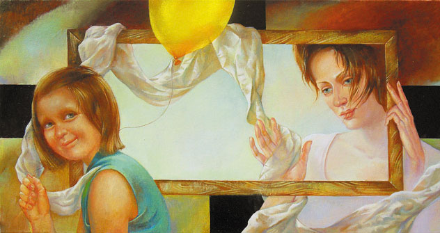 Not painted picture about yellow balloon. Naletova Olga (Foto: ufficio stampa)