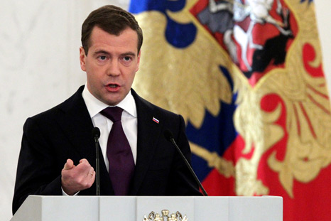 Den größten Teil seiner Rede widmete Dmitrij Medwedjew sozialen Themen (Foto: Getty Images/Fotobank)